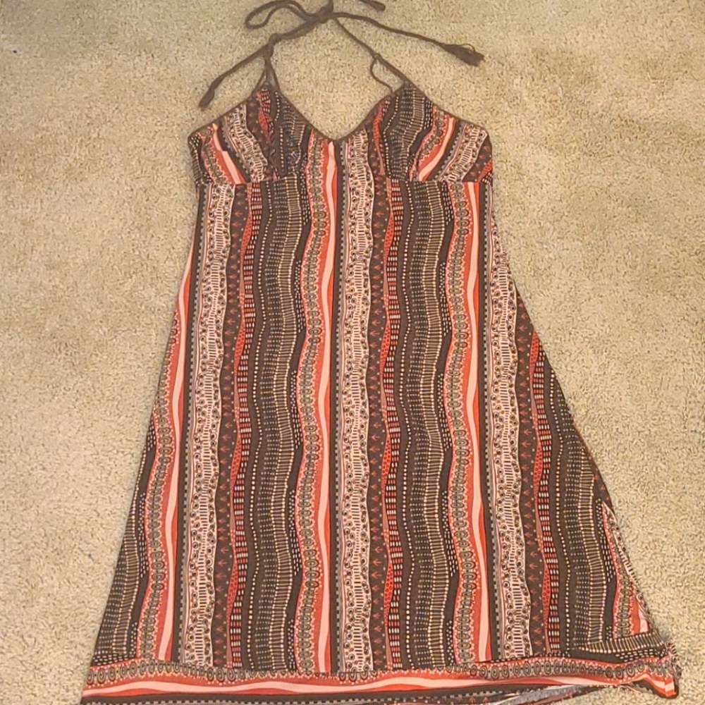 BCBG Maxazria Knee Length Halter Dress